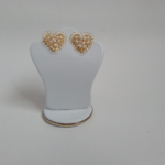 Aretes topitos en forma de corazón