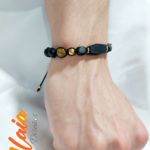 Pulsera de Azabache con Ojo de Tigre con Onix Mate