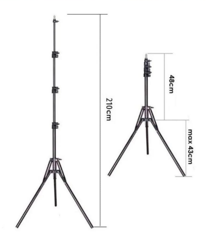 Tripode abs 2.1 m para aros camara y celular