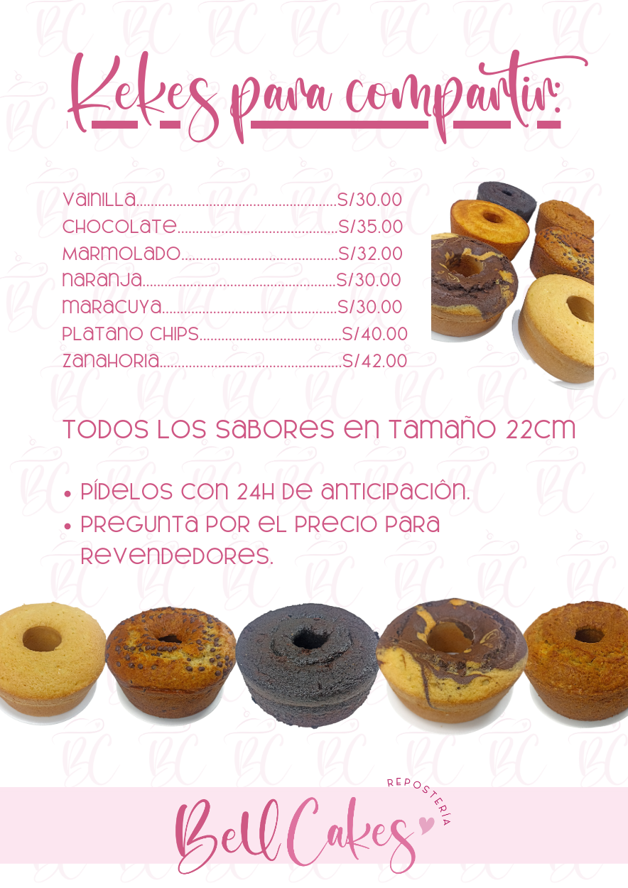 Kekes para compartir