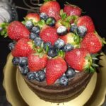 Torta Naked Cake de Chocolate