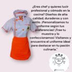 Uniforme para Chefs profesionales o estudiantes