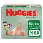 Pañales para Bebé HUGGIES Active Sec Big Pack M, Paquete 68un