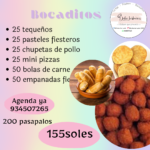 Bocaditos o pasapalos