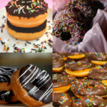 Donas rellenas con chocolate o manjar blanco