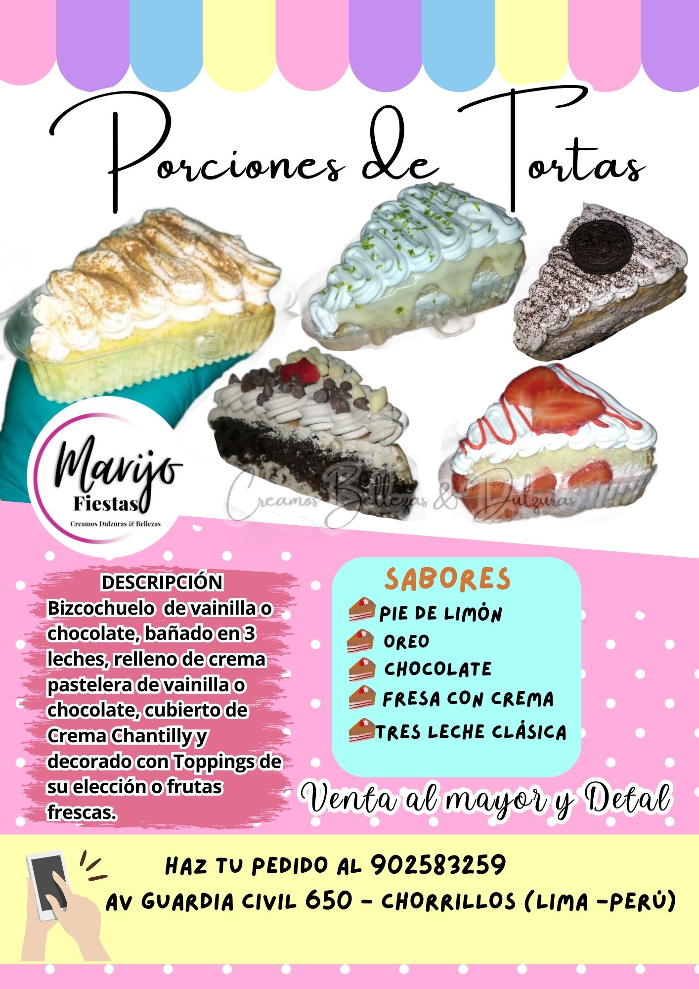 Producción y Venta de Porciones de Tortas Tres Leche