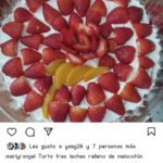 Torta tres leches con fresas