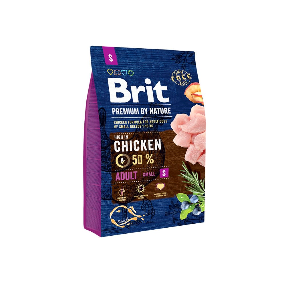 BRIT PREMIUM BY NATURE ADULT SMALL 3KG