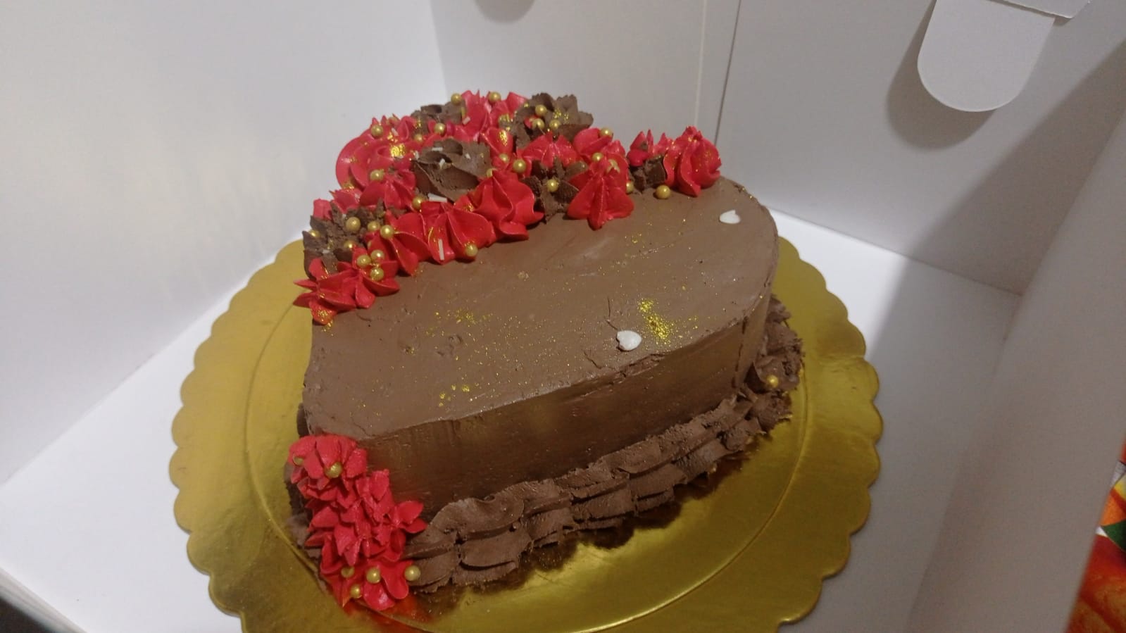 Torta en forma de corazón