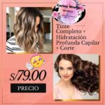 Combo Corte Hidratación y Tinte