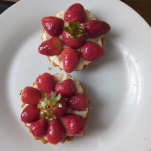 Tartaleta de Fresas y crema pastelera.