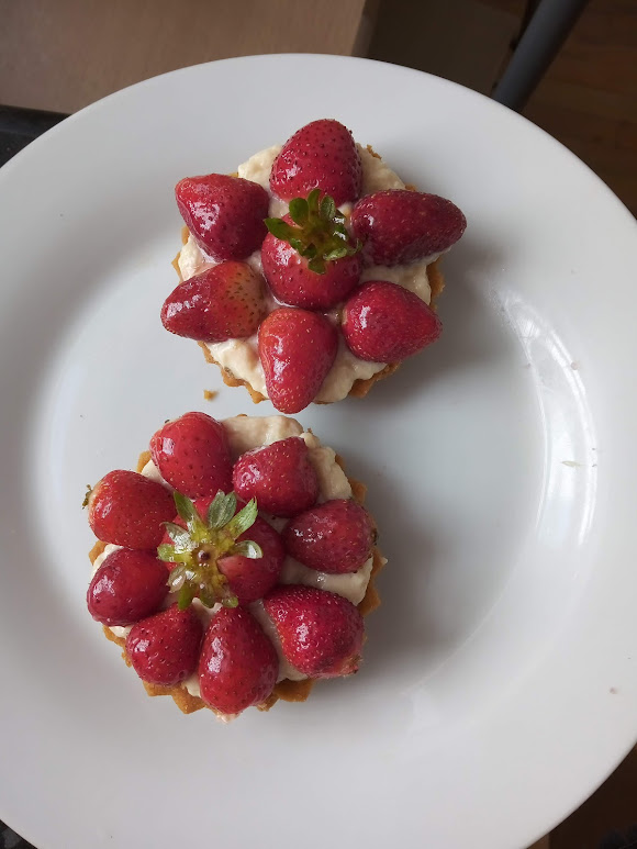 Tartaleta de Fresas y crema pastelera.