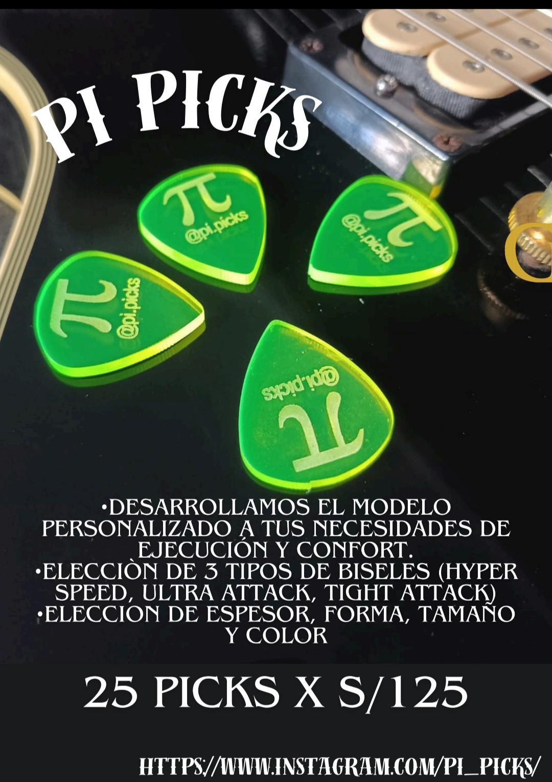 Picks de Guitarra Personalizados s