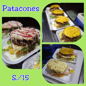 Patacones sencillos y mixto